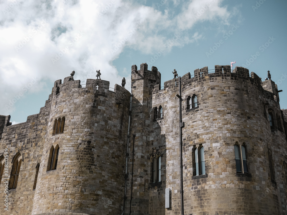 English castle walls