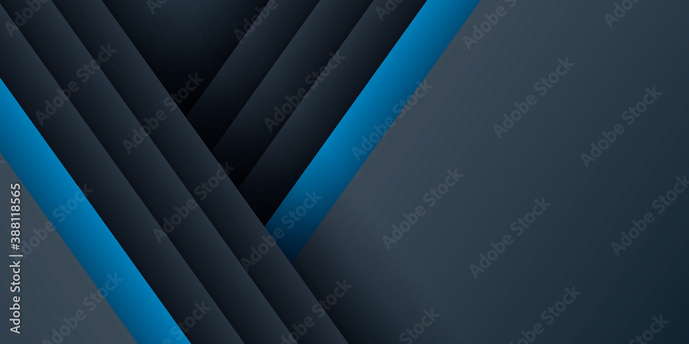 Abstract black blue metallic technology stripes lines background Abstract black blue metallic technology stripes lines background