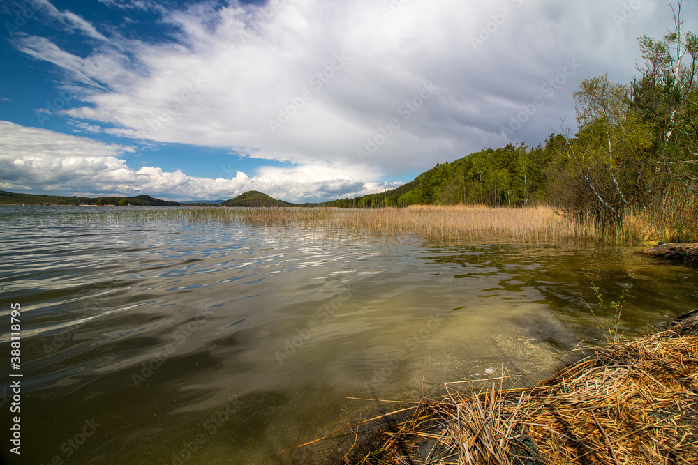Macha lake in beautiful landscape of the Macha Region, Czech Republic