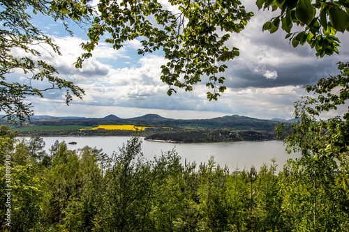 Obraz na płótnie Macha lake in beautiful landscape of the Macha Region, Czech Republic w salonie