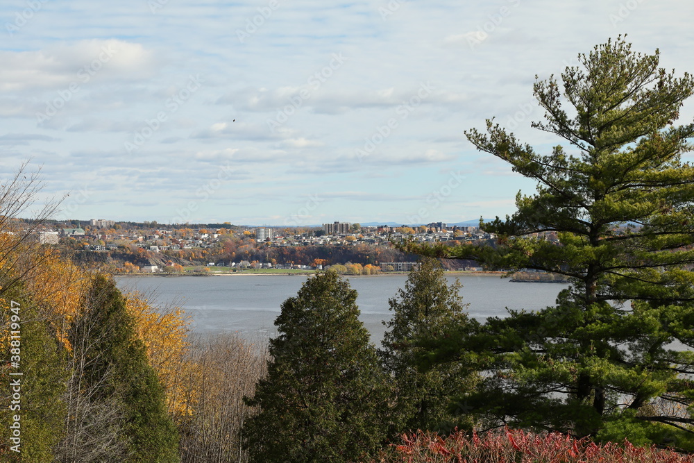 Lévis seen from Quebec, across St-Lawrence river