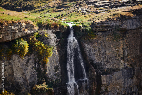 Tobot waterfall  Khunzakh waterfalls  natural monument  Dagestan