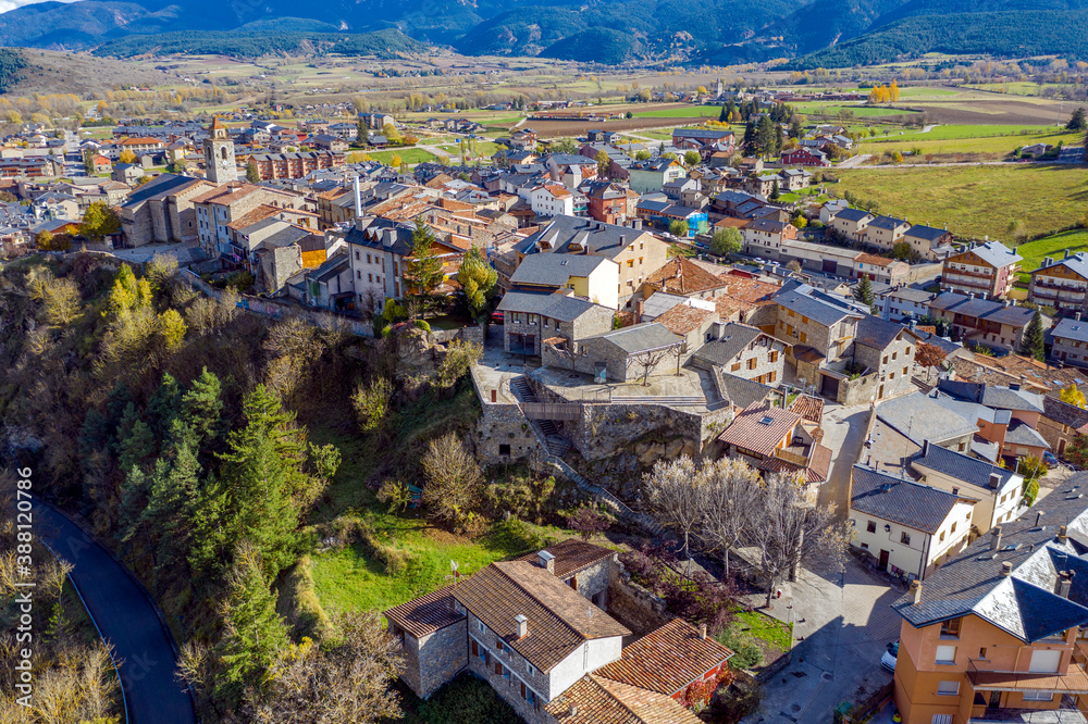 village Bellver de Cerdanya Pyrenees Lleida province, Catalonia Spain