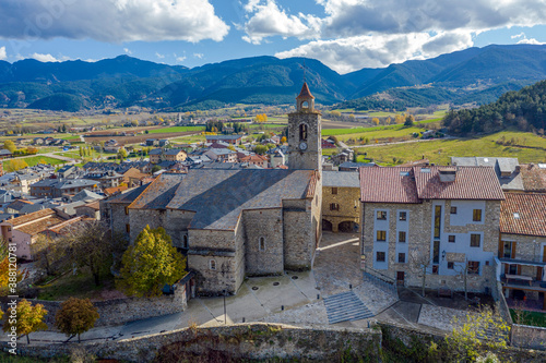 Church of Santa Maria i Sant Jaume, Bellver de Cerdanya Pyrenees Lleida province, Spain