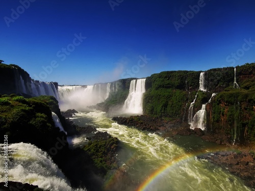 Stunning view of Iguacu falls