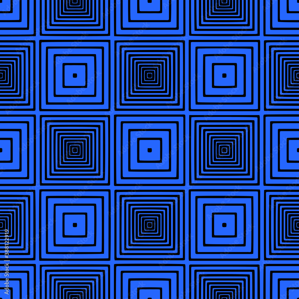 Full Seamless Abstract Geometric Square Pattern Vector for Decor and Textile Skin. Blue Color design for textile fabric printing and wallpaper. Design for fashion and home design. Full Seamless Abstract Geometric Square Pattern Vector for Decor and Textile Skin. Blue Color design for textile fabric printing and wallpaper. Design for fashion and home design.
