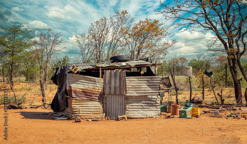 Tableau sur toile African township