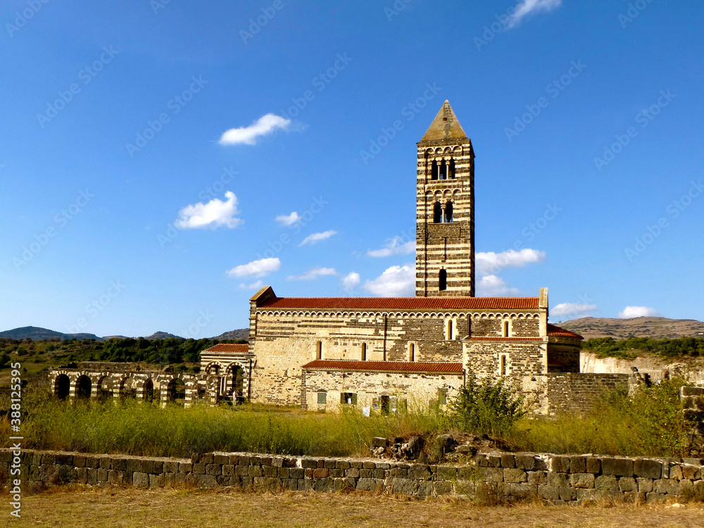 Basilica della Santissima Trinità di Saccargia, near Codrongianos, Sassari, Sardinia, Italy
