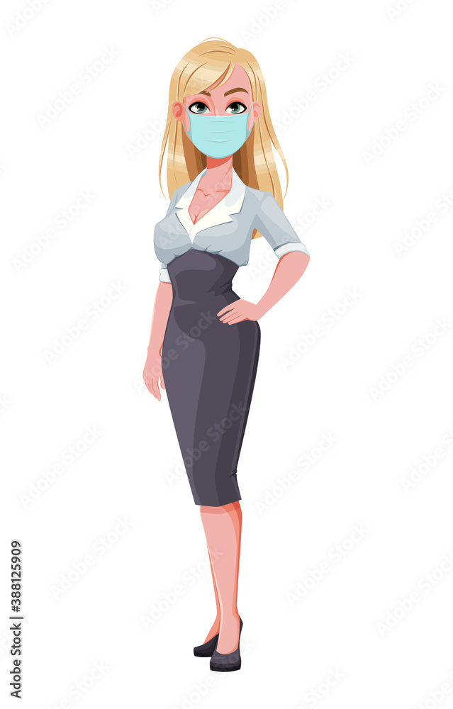 Beautiful businesswoman cartoon character Beautiful businesswoman cartoon character