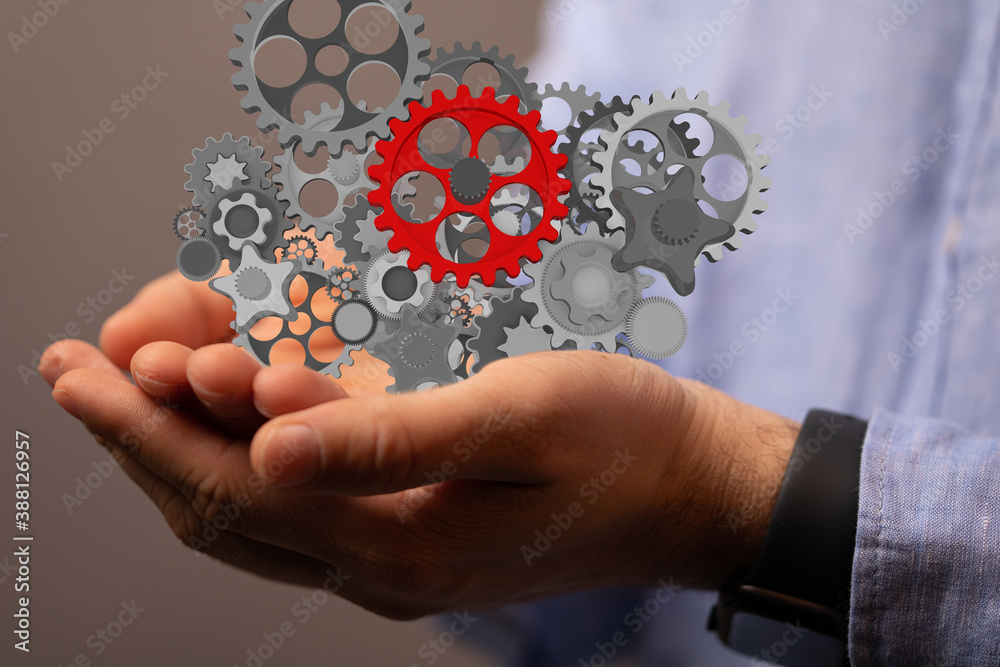 gear Technology setting concept background. gear Technology setting concept background.