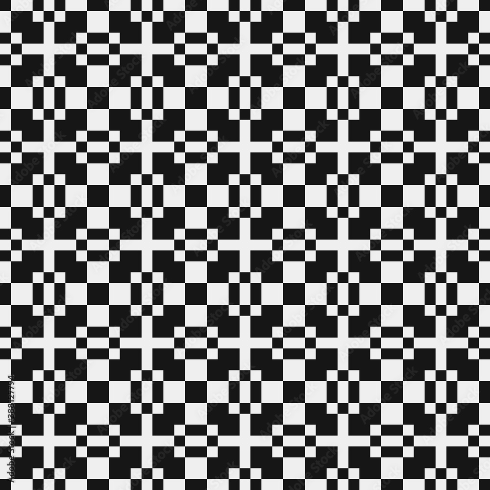 Fototapeta premium Abstract Cross Pattern Dots Logo generative computational art illustration