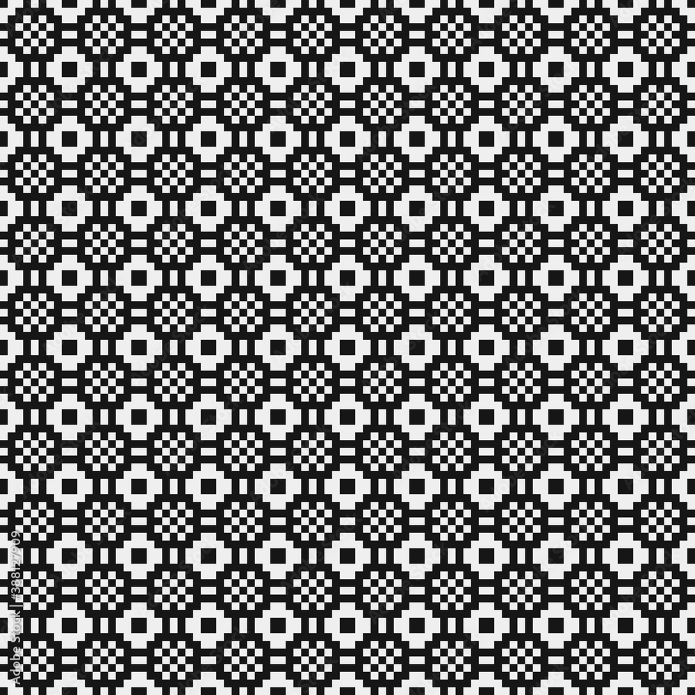 Abstract Cross Pattern Dots Logo generative computational art illustration