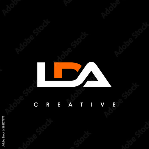 LDA Letter Initial Logo Design Template Vector Illustration	
