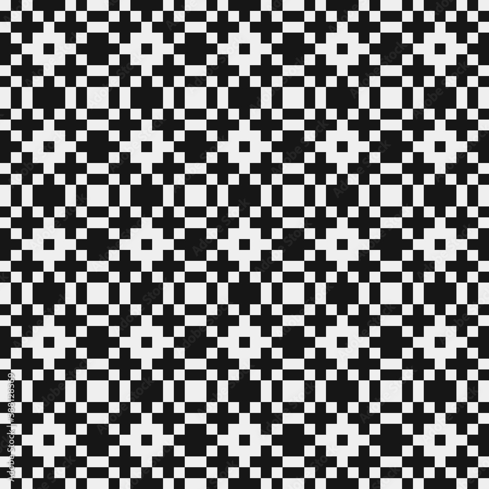 Fototapeta premium Abstract Cross Pattern Dots Logo generative computational art illustration