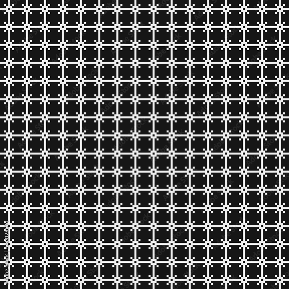 Fototapeta premium Abstract Cross Pattern Dots Logo generative computational art illustration