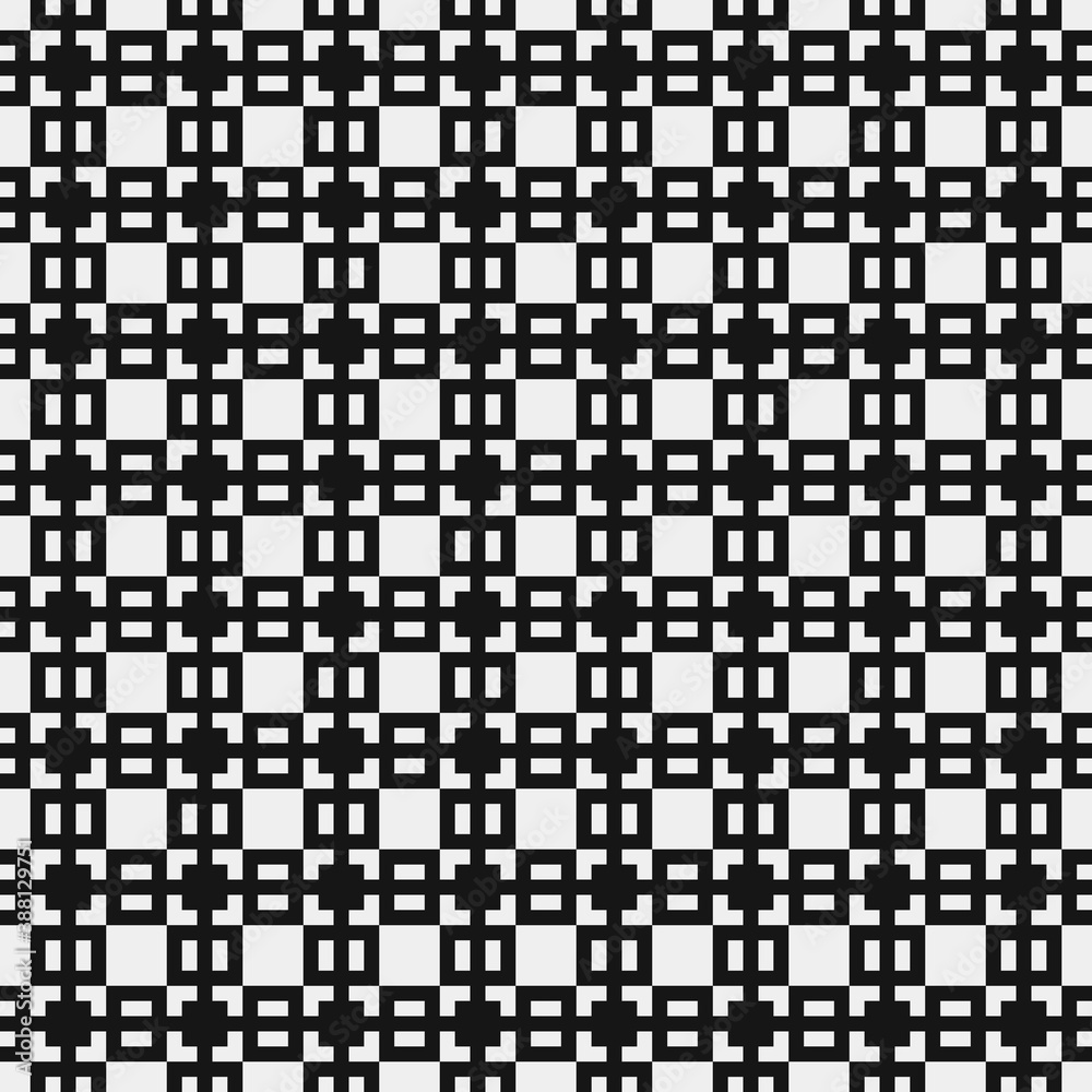 Fototapeta premium Abstract Cross Pattern Dots Logo generative computational art illustration