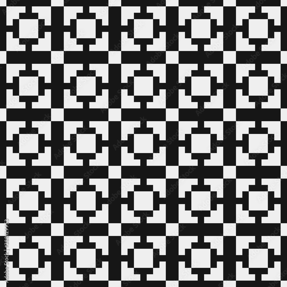 Abstract Cross Pattern Dots Logo generative computational art illustration