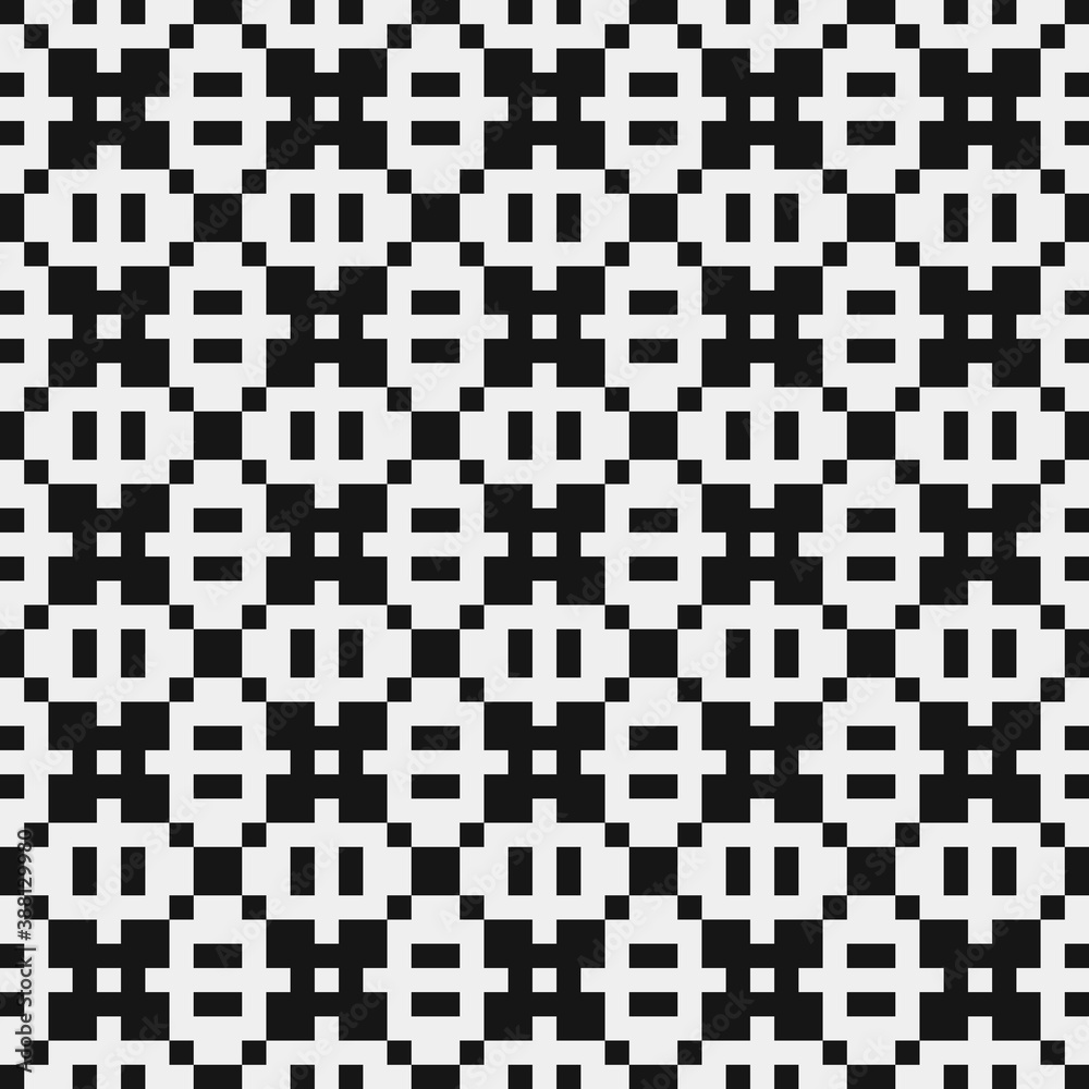 Fototapeta premium Abstract Cross Pattern Dots Logo generative computational art illustration