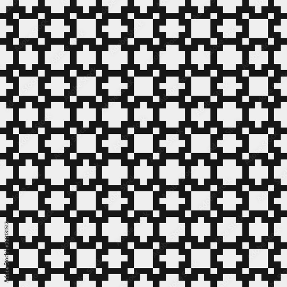 Fototapeta premium Abstract Cross Pattern Dots Logo generative computational art illustration