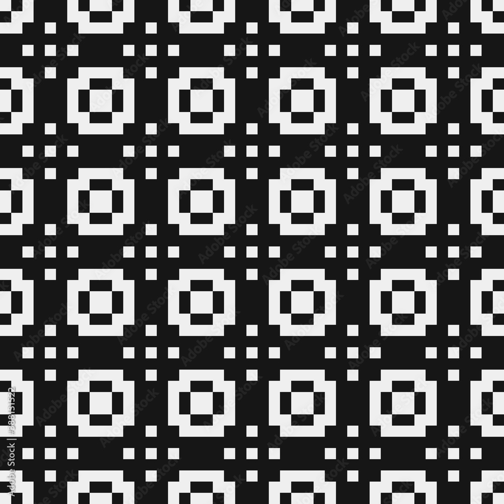 Fototapeta premium Abstract Cross Pattern Dots Logo generative computational art illustration