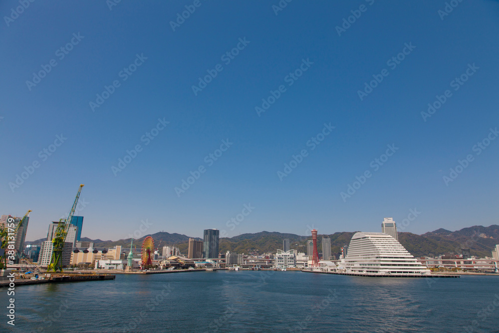 Naklejka premium 神戸の街並2013年