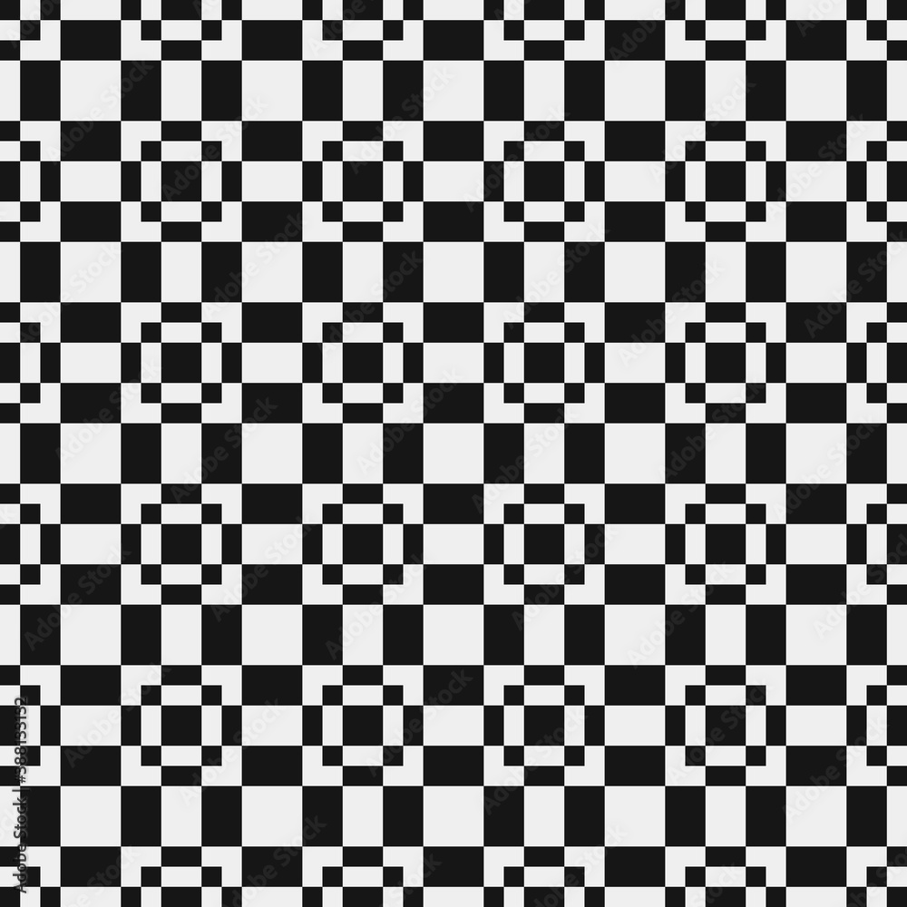 Fototapeta premium Abstract Cross Pattern Dots Logo generative computational art illustration