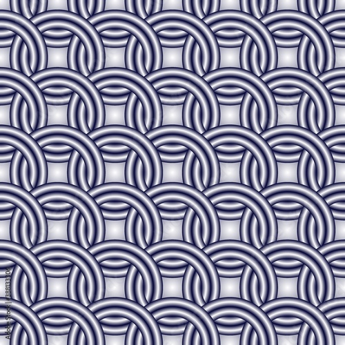 background with metal rings, seamless pattern