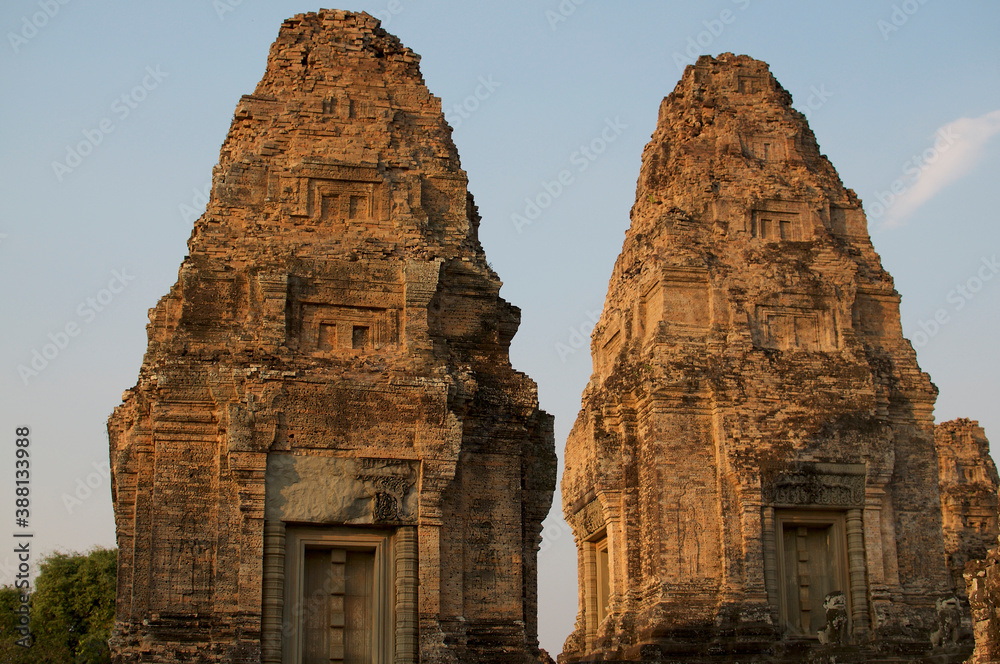 Beautiful view of towers at Pre Rup temple in Cambodia