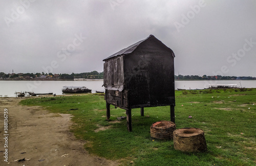 ganga ghat from buxar bihar photo