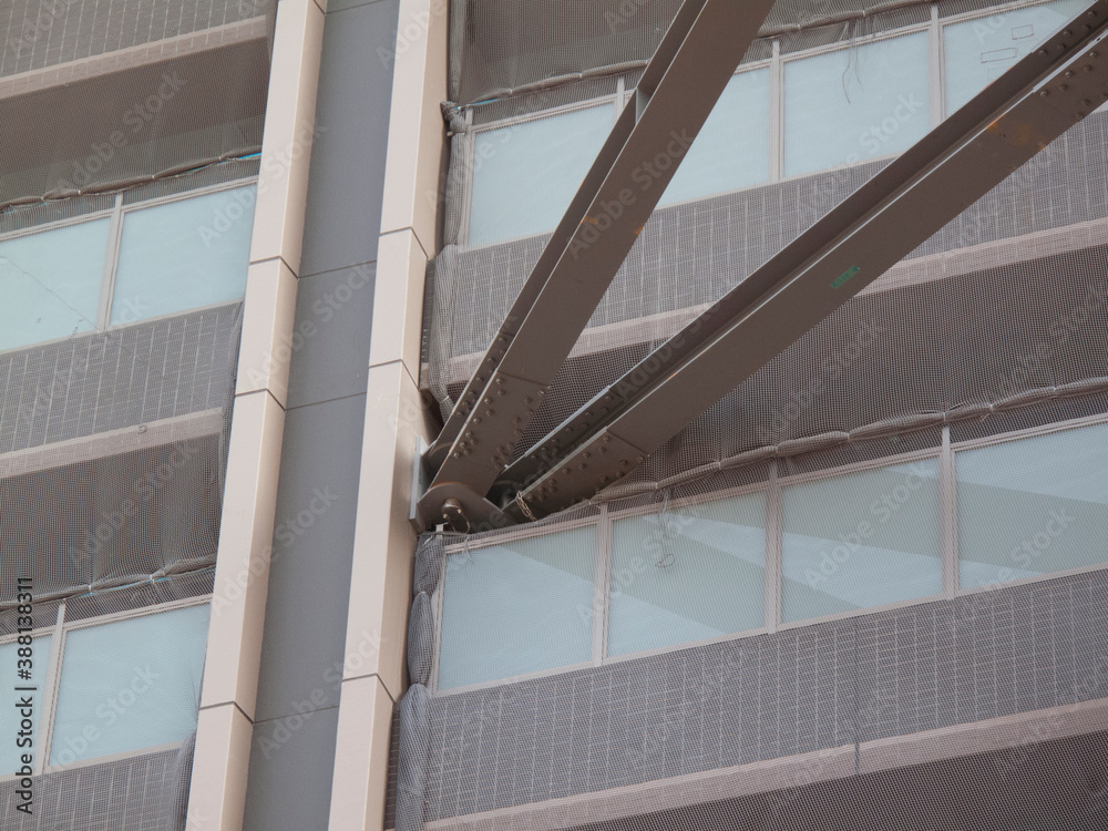 Obraz premium クレーンの補強鉄骨