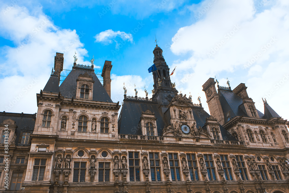 Facade of Paris City Hall