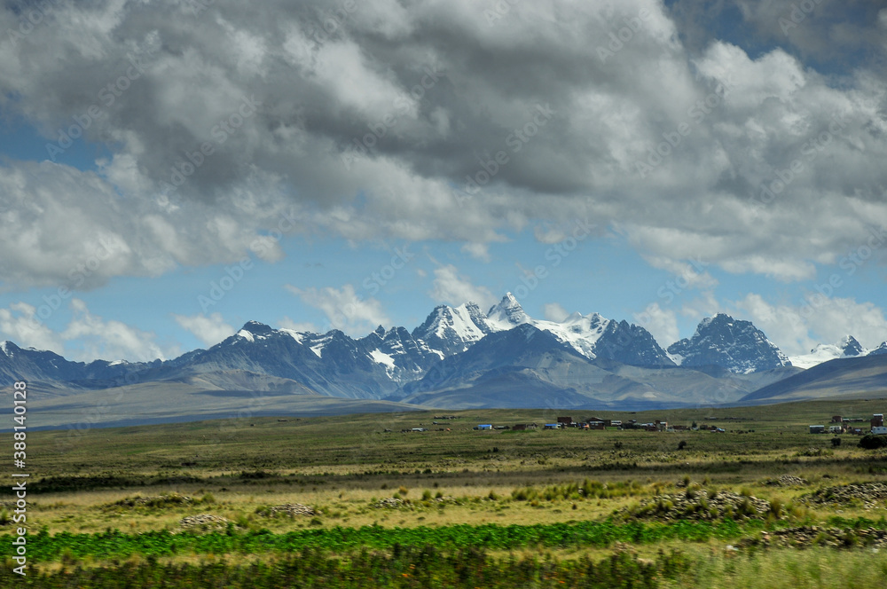 view of the Cordillera Real, Bolivia