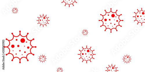 Coronavirus Bacteria Cell Icon, 2019-nCoV, Covid-2019, Covid-19 Novel Coronavirus Bacteria. No Infection and Stop Coronavirus Concepts. Dangerous Coronavirus Cell in China, Wuhan. Isolated Vector Icon