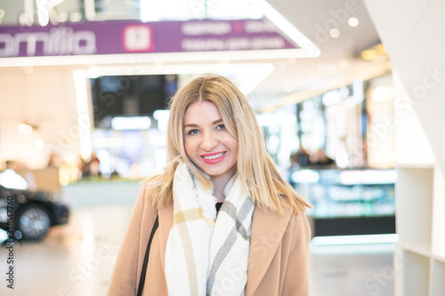 Beautiful business woman posing for photographer