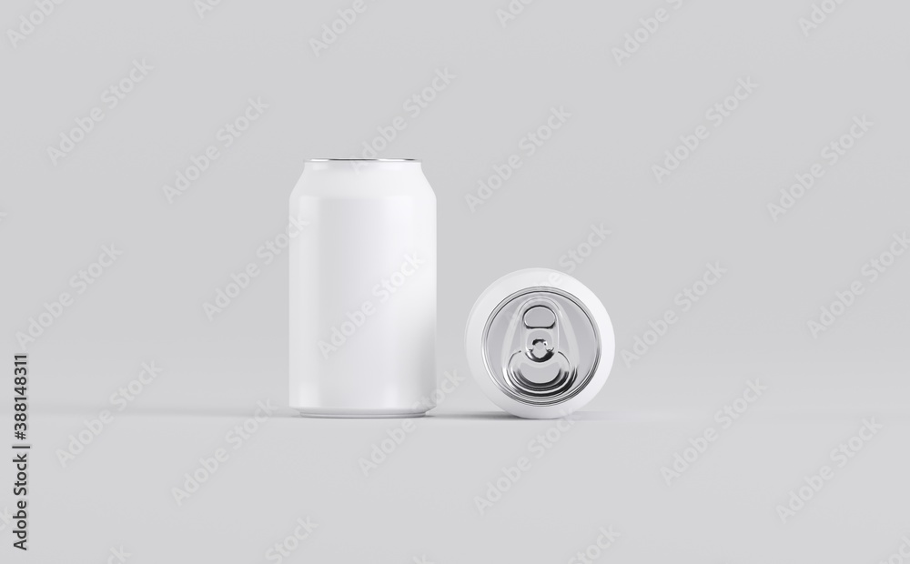 White Aluminium Can Mockup 3D Render White Aluminium Can Mockup 3D Render