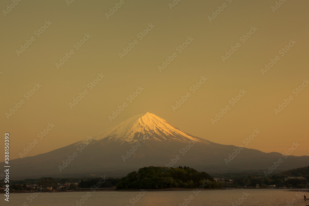 河口湖からの富士山