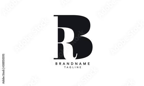 Alphabet letters Initials Monogram logo RB, BR, R and B