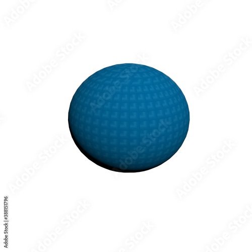 Colorful sphere on white background.