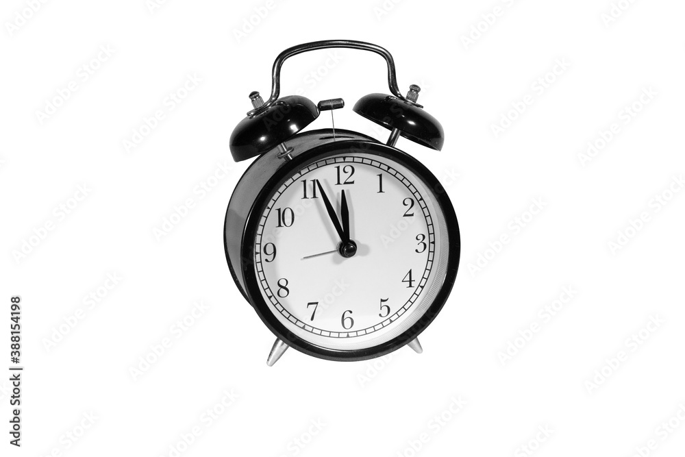 Analog clock. Isolate on a white background. Close-up. Analog clock. Isolate on a white background. Close-up.