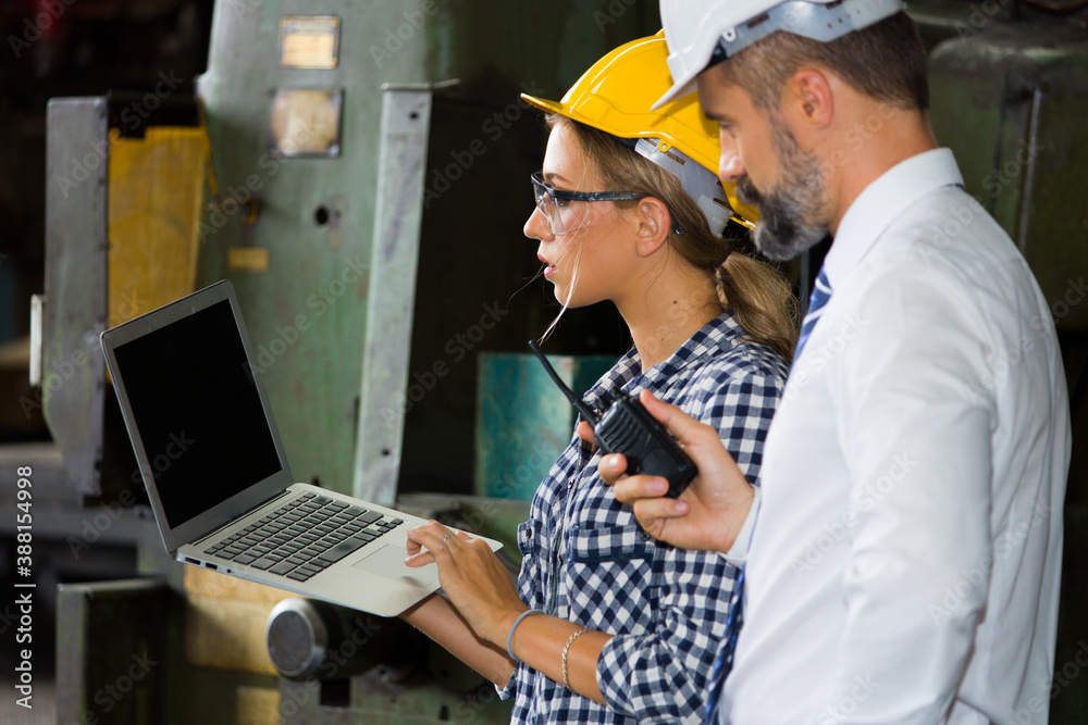 Engineer or technician is working in the factory. Engineer or technician is working in the factory.