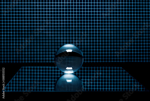 Coloured sphere background photo