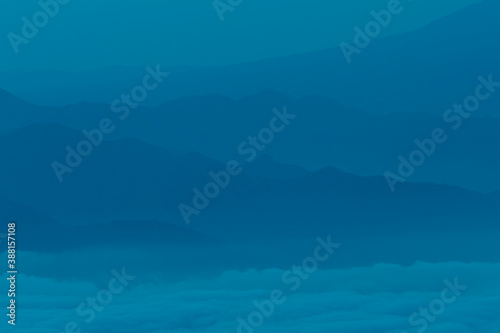 Fototapeta Naklejka Na Ścianę i Meble -  雲海と山並み