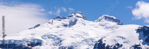 Landscapes of the Nahuel Huapi National Park, San Carlos de Bariloche, Argentina. Mount Tronador.