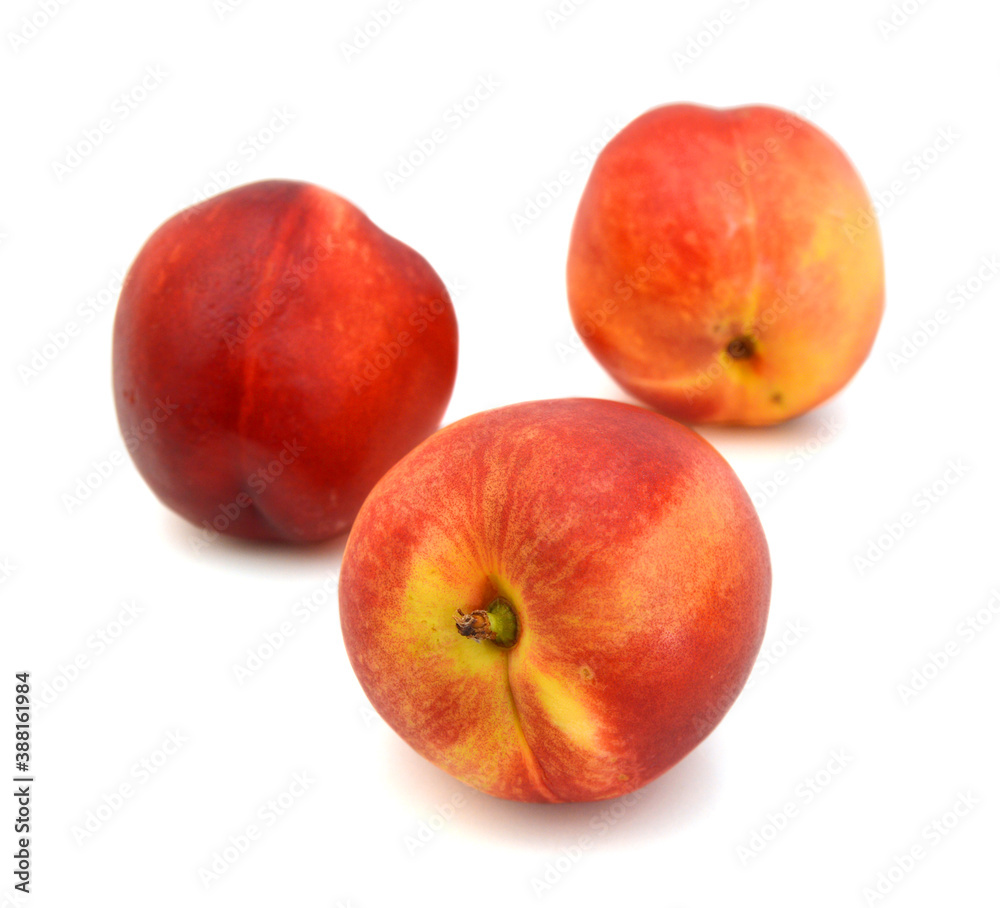 Nectarine isolated on white background