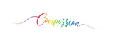 letter compossion script calligraphy banner colorful