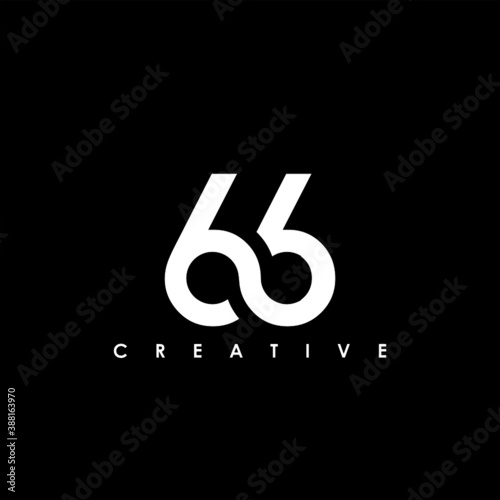 66 Letter Initial Logo Design Template Vector Illustration photo