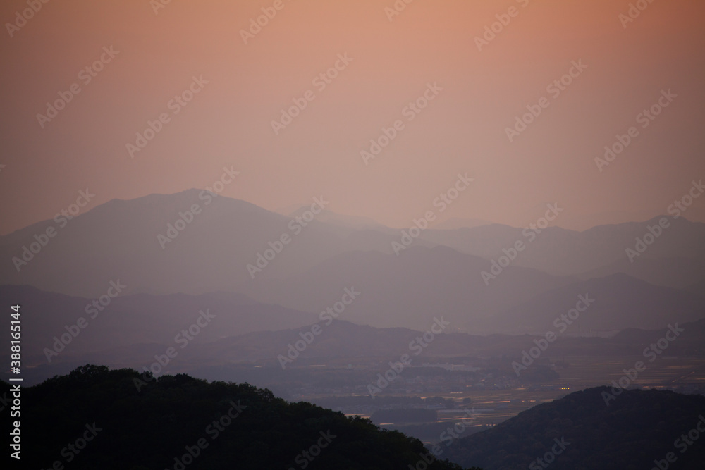 Fototapeta premium 伊勢の山並