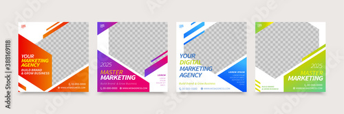 Gradient shining social media post