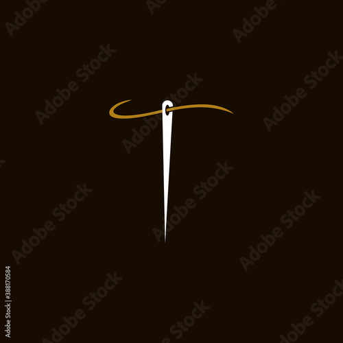 Initial Needle Logo