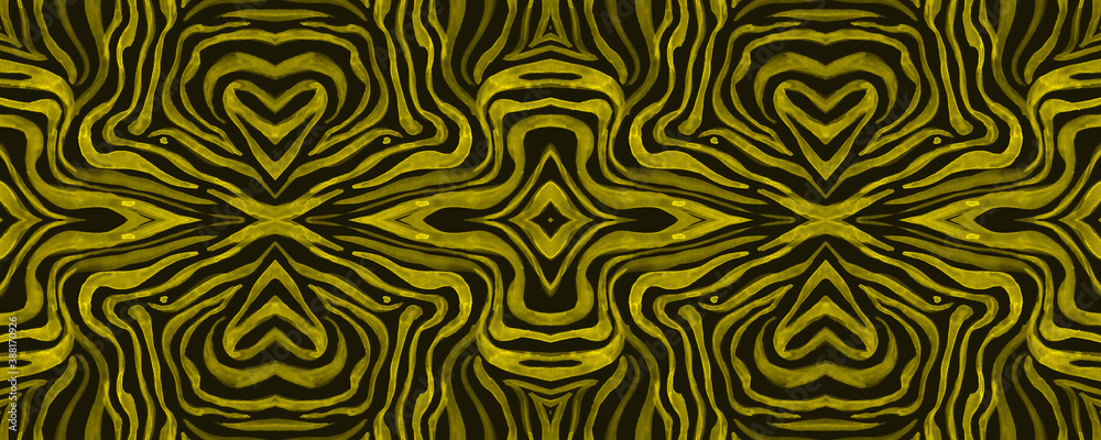 Seamless Safari Ornament. Abstract African Seamless Safari Ornament. Abstract African
